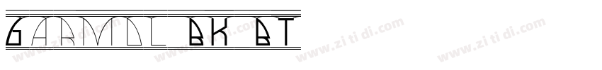 Garmdl BK BT字体转换